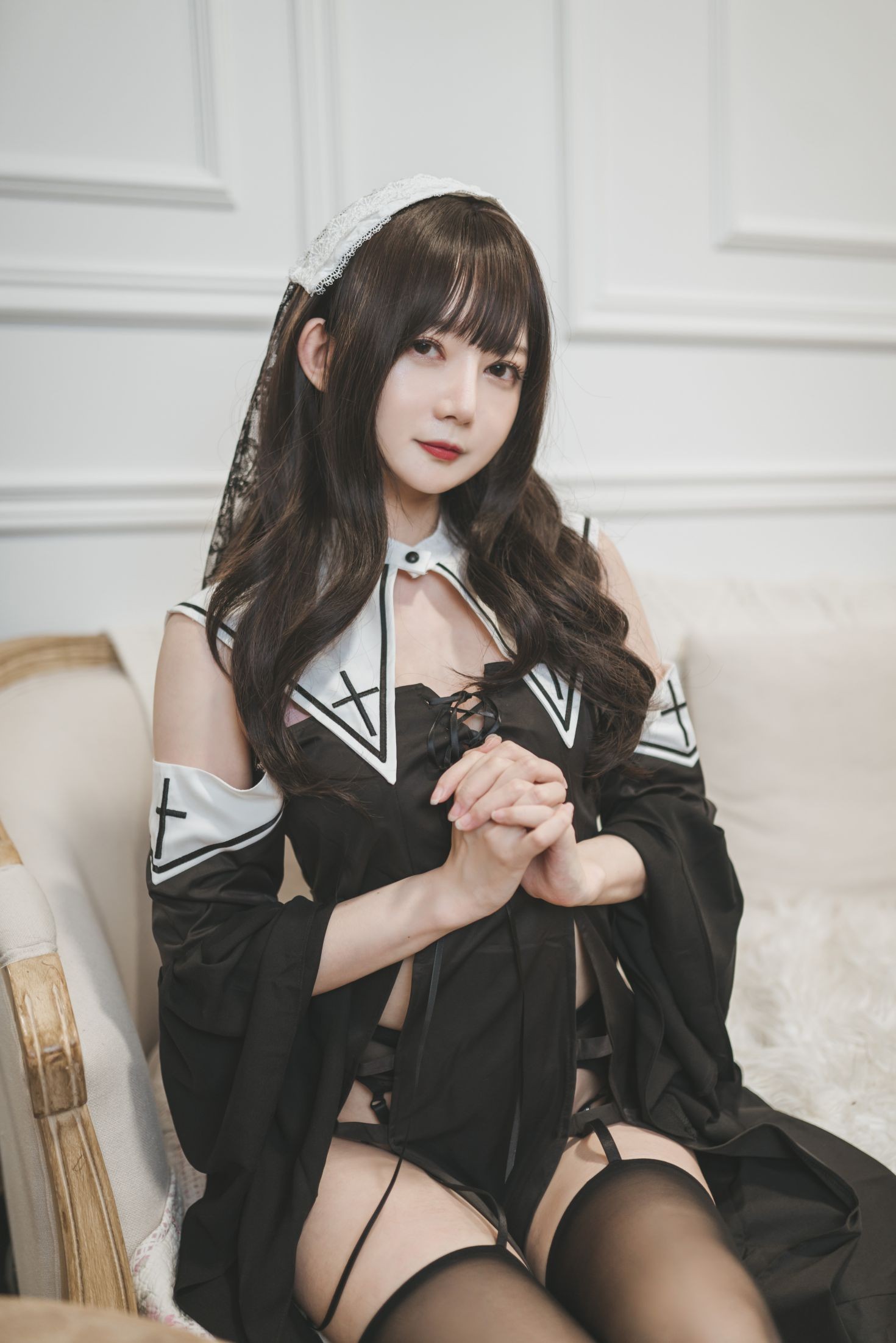 51酱-Cosplay黑丝修女-第19张图片-十六楼